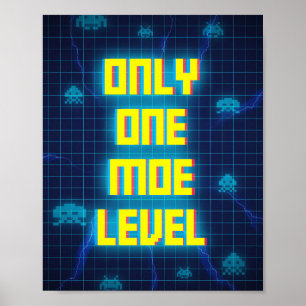 Gaming nur auf einer Ebene Poster