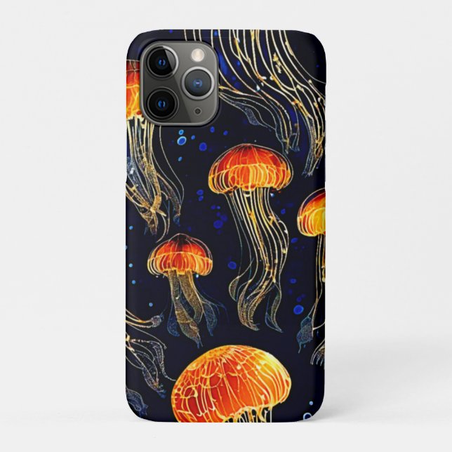 Gaming Ocean Qualle Art Case-Mate iPhone Hülle (Rückseite)