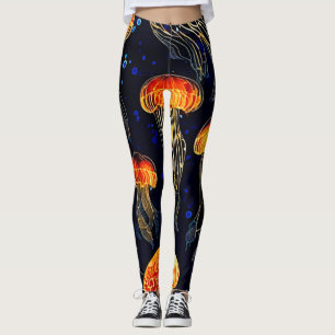 Gaming Ocean Qualle Art Leggings