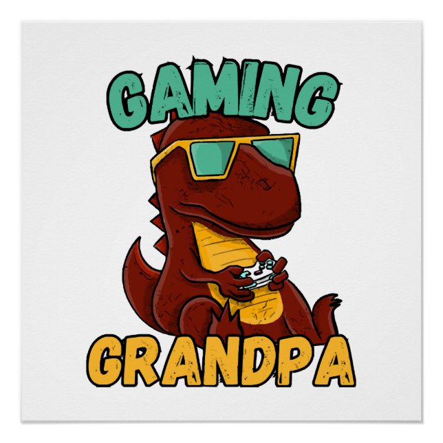 Gaming Opa Poster (Vorderseite)