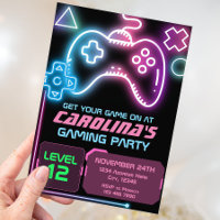 Gaming-Party Geburtstagseinladung