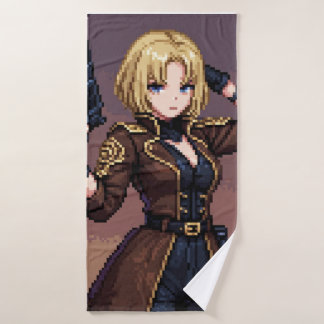 Gaming Pixel Art Decke – Cozy Gamer Stimmung Badehandtuch