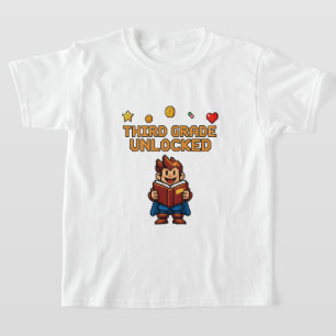 Gaming-Pixel-Kunstlese der dritten Klasse T-Shirt