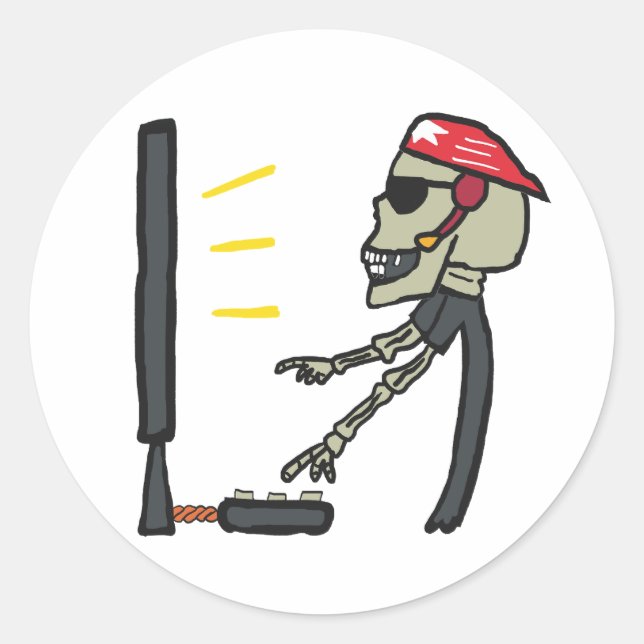 Gaming Runder Aufkleber (Vorderseite)