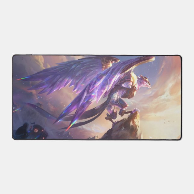 Gaming-Schreibtisch für Frost Dragon - individuell Schreibtischunterlage (Vorderseite)