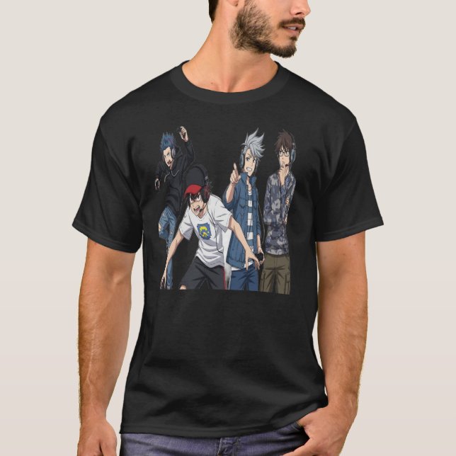 Gaming Squad Anime T-Shirt - Gamer Boys With   (Devant)