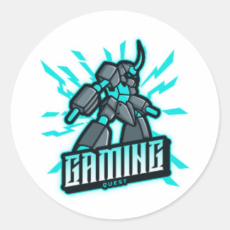 Gaming-Streit Runder Aufkleber