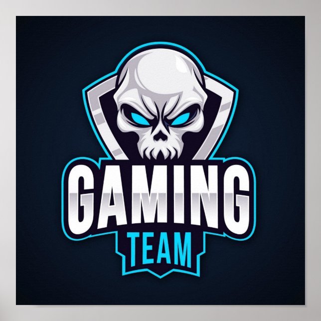 Gaming Team Skull Poster (Vorne)