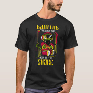 Gaming Through the Chinese New Year Snake 2025 Gam T-Shirt