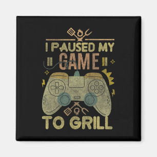 Gaming und Rauchen Ich pausierte mein Spiel, um Ga Magnet