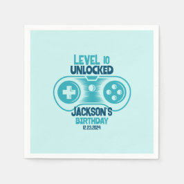 Gaming Video Game Theme Gamer Boy Geburtstagsparty Serviette