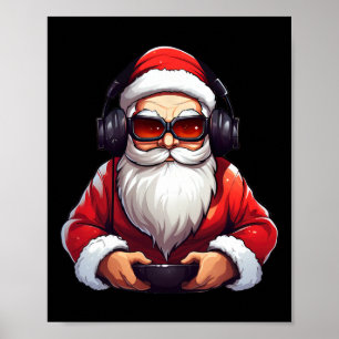 Gaming Video Gamer Game Controller Weihnachten Paj Poster