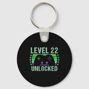 Gaming Vintag 22. Geburtstagsgeschenk 22 Jahre alt Schlüsselanhänger