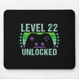 Gaming Vintage 22. Geburtstagsgeschenk 22 Jahre al Mousepad