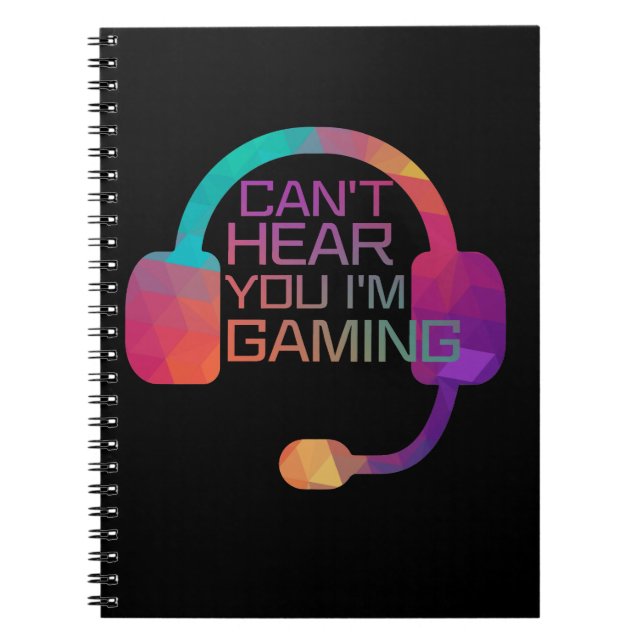 GamingEarphones für Gamer Notizblock (Vorderseite)
