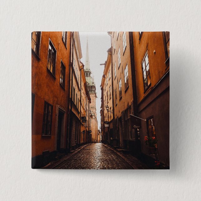 Gamla Stan, Stockholm, Schweden  Button (Vorderseite)