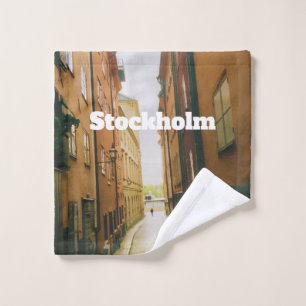 Gamla Stan, Stockholm Souvenir, Retro Europäisch Waschlappen