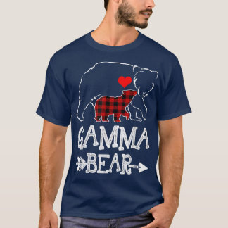 Gamma Bear Buffalo Karierte Weihnachtsfamilie Paja T-Shirt