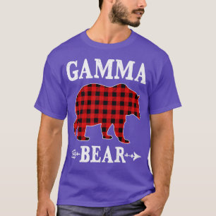 Gamma Bear Christmas Pajama Red Kariert Buffalo Fa T-Shirt