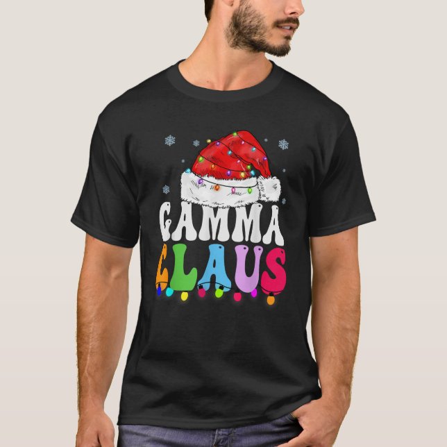 Gamma Claus Funny Xmas Familie Matching Oma Chr T-Shirt (Vorderseite)