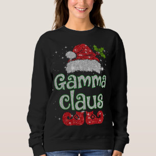 Gamma Claus Santa Funny Christmas Pajama Matching Sweatshirt