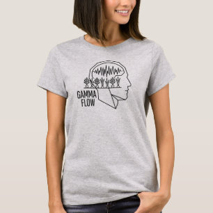 Gamma Flow Minimalistische Neurowissenschaft Garte T-Shirt
