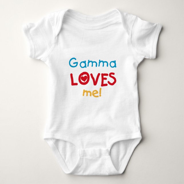 Gamma-Lieben ich T - Shirts und Geschenke (Vorderseite)