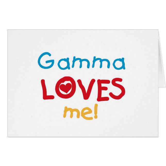 Gamma Lieben Me T - Shirt und Geschenke (Vorderseite (Horizontal))