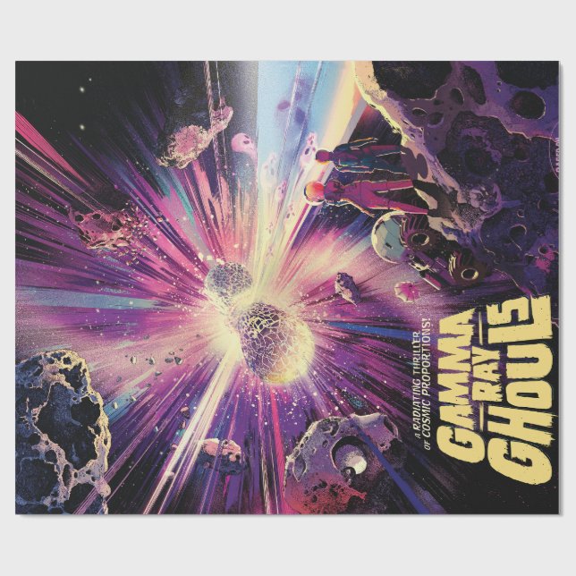 Gamma Ray Burst Pulsars Kilonova Kosmische Kollisi Geschenkpapier (Flach)