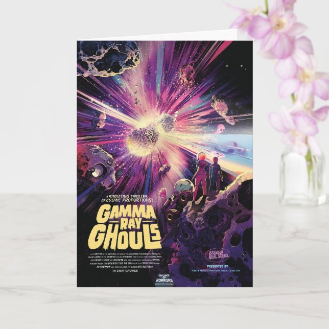 Gamma Ray Burst Pulsars Kilonova Kosmische Kollisi Karte (Orchidee)