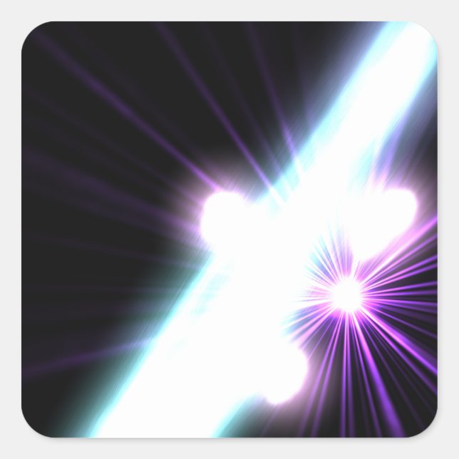 Gamma Rays in Galactic Nuclei 3 Quadratischer Aufkleber (Vorderseite)