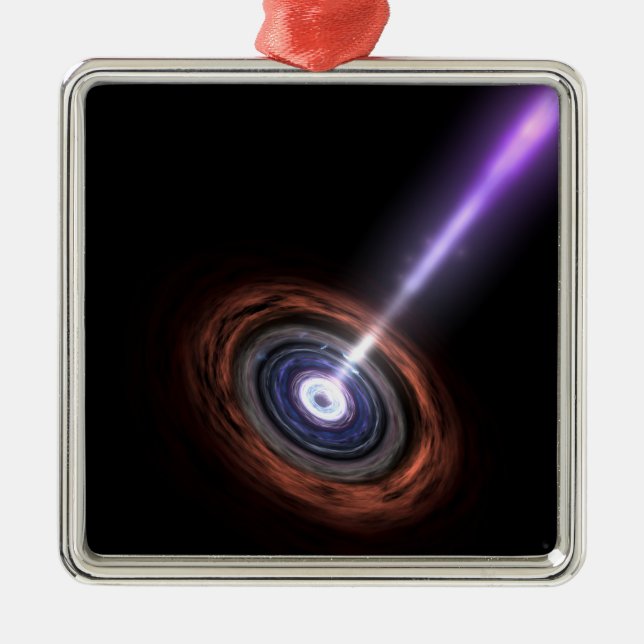 Gamma Rays in galaktischer Nuclei Ornament Aus Metall (Vorne)