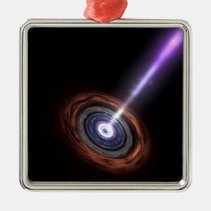 Gammastrahlen in den galaktischen Kernen Ornament Aus Metall