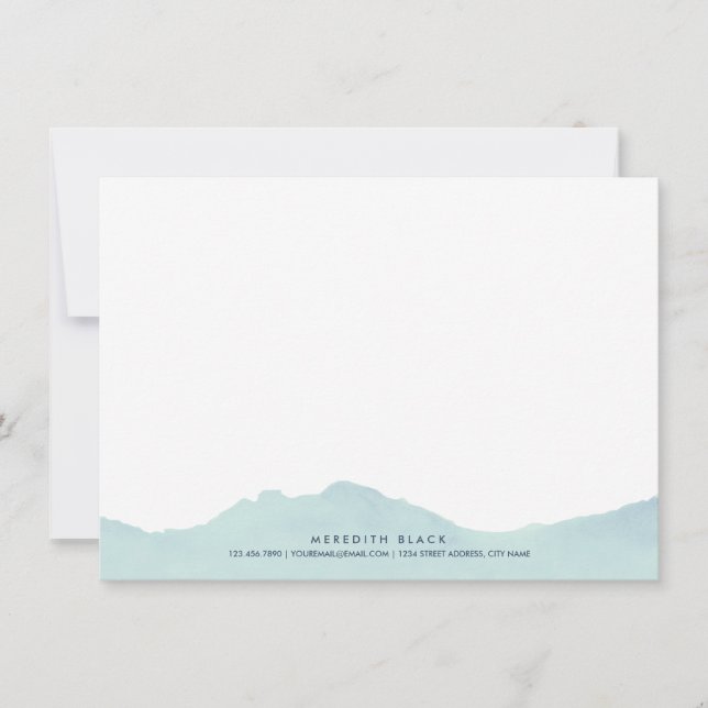 Gamme de montagnes Papeterie personnalisée Cartes  (Devant)