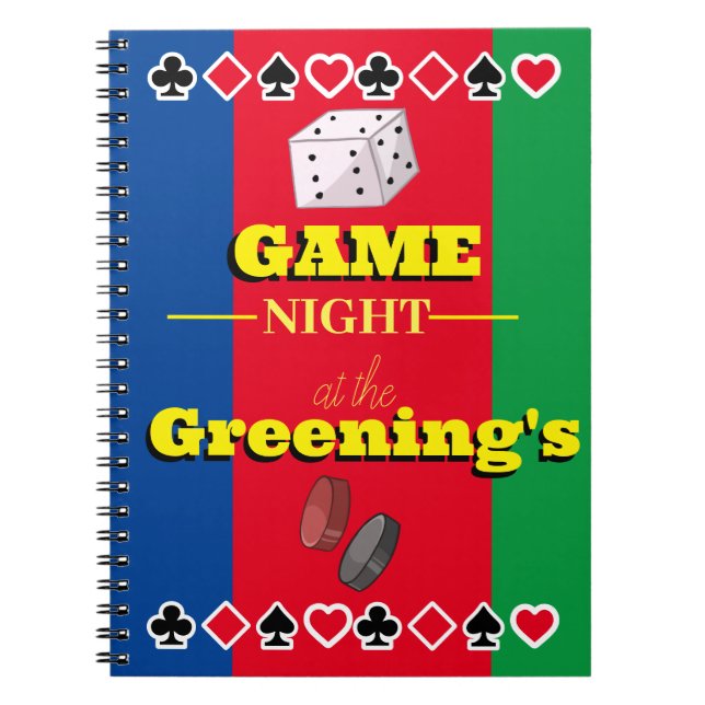 Gamme note livre famille jeu nuit score pad (Devant)