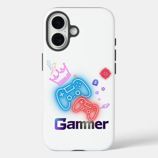 Gammer iPhone 16 Hülle (Rückseite)
