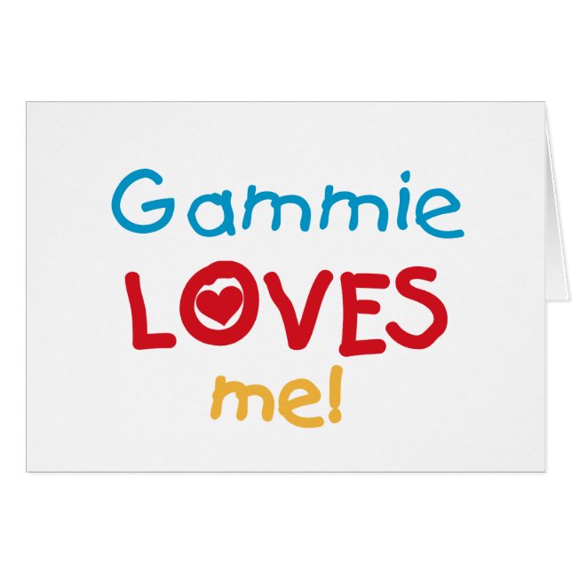 Gammie aime mes t-shirts et cadeaux (Devant horizontal)