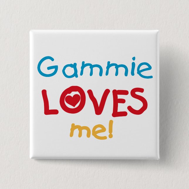 Gammie Lieben Me T - Shirt und Geschenke Button (Vorderseite)