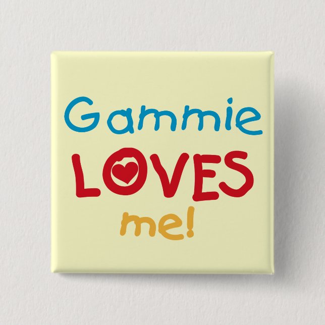 Gammie Lieben Me T - Shirt und Geschenke Button (Vorderseite)