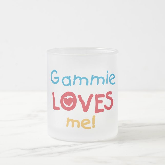 Gammie Lieben Me T - Shirt und Geschenke Mattglastasse (Mittel)