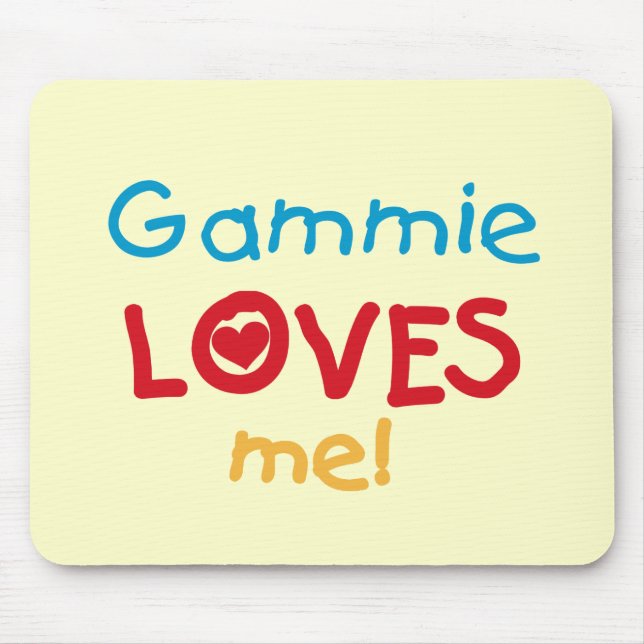Gammie Lieben Me T - Shirt und Geschenke Mousepad (Vorne)