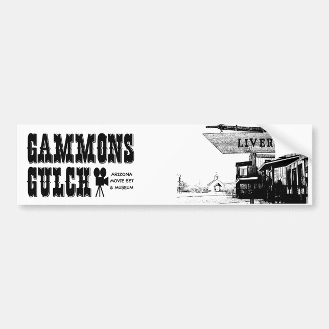 Gammons Gulch Movie Set Autoaufkleber (Vorne)