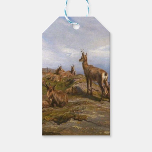 Gämse Ziegen in den französischen Alpen Geschenkanhänger (Vorderseite)