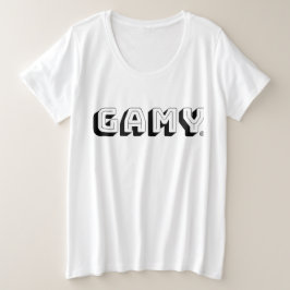 GAMY® Black Logo Damen Große Größe T-Shirt