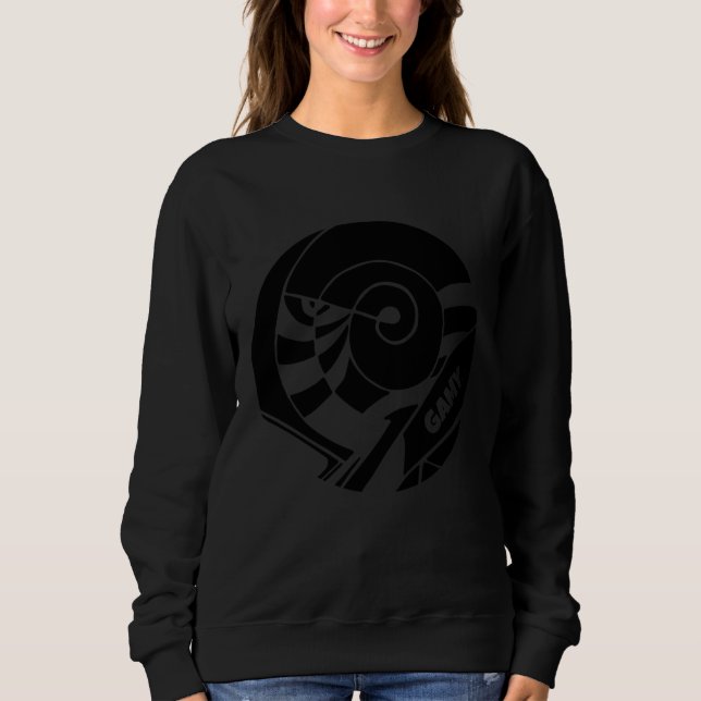 GAMY® Black Logo Damen Sweatshirt (Vorderseite)