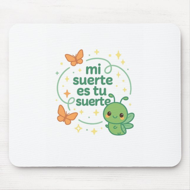 Gan Gan Mouse Pad - Glück & Courage an Ihrem Finge Mousepad (Vorne)