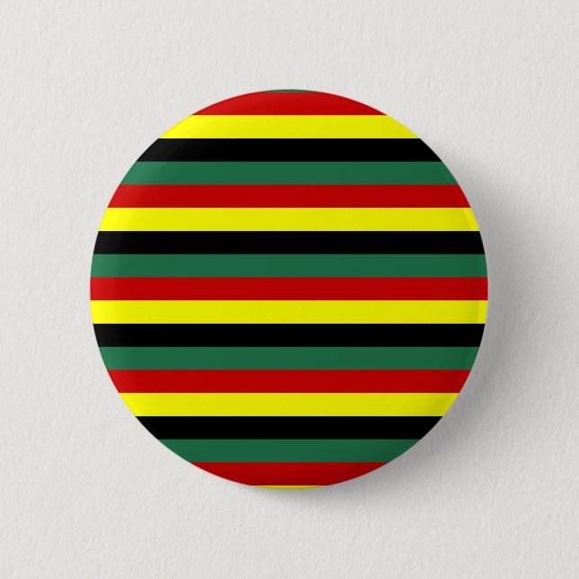 Gana-Fahne-Streifen Button (Vorderseite)