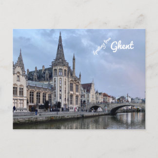 Gand, Belgique. Carte postale