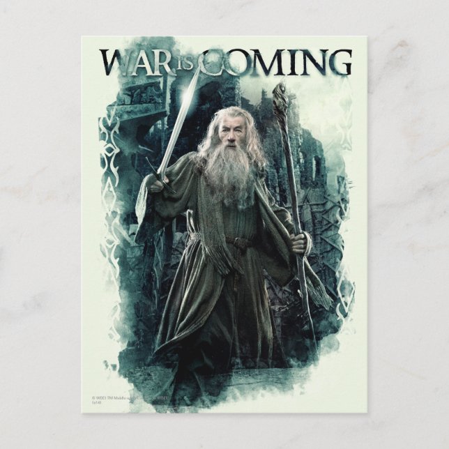 Gandalf - Der Krieg kommt Postkarte (Vorderseite)