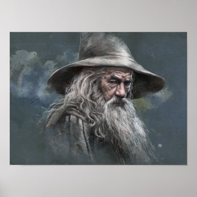 Gandalf Illustration Poster (Vorne)